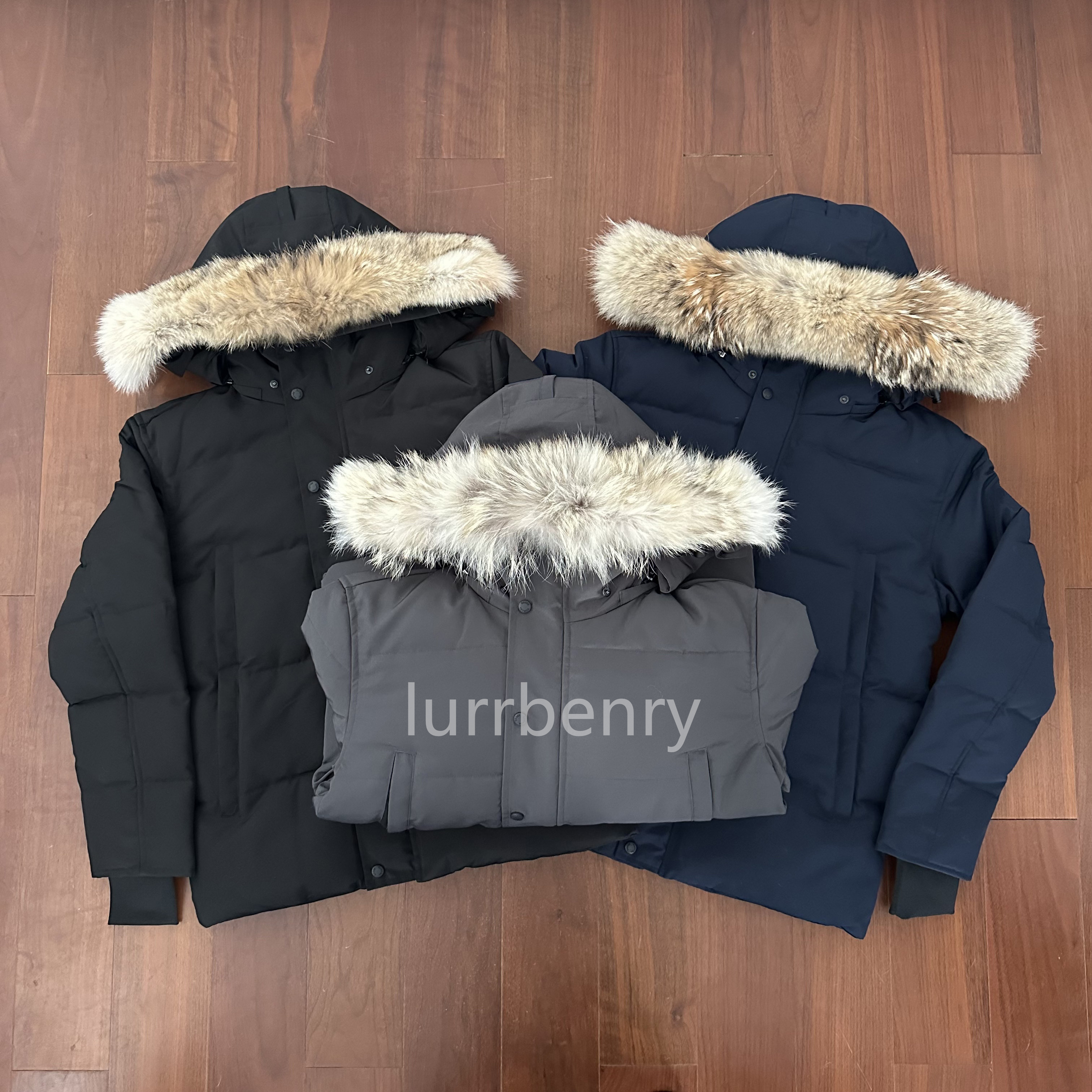 Fourrure Manteau Winter warm Canada Jacket wyndham coats Windproof and frost resistant detachable hat Single button long sleeved short coat