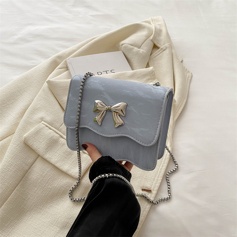 Trendy 2025 Mini Bowknot Crossbody Bag for Women - Ultra Lightweight Compact Square Handbag Simple Aesthetic Free Shipping Worldwide