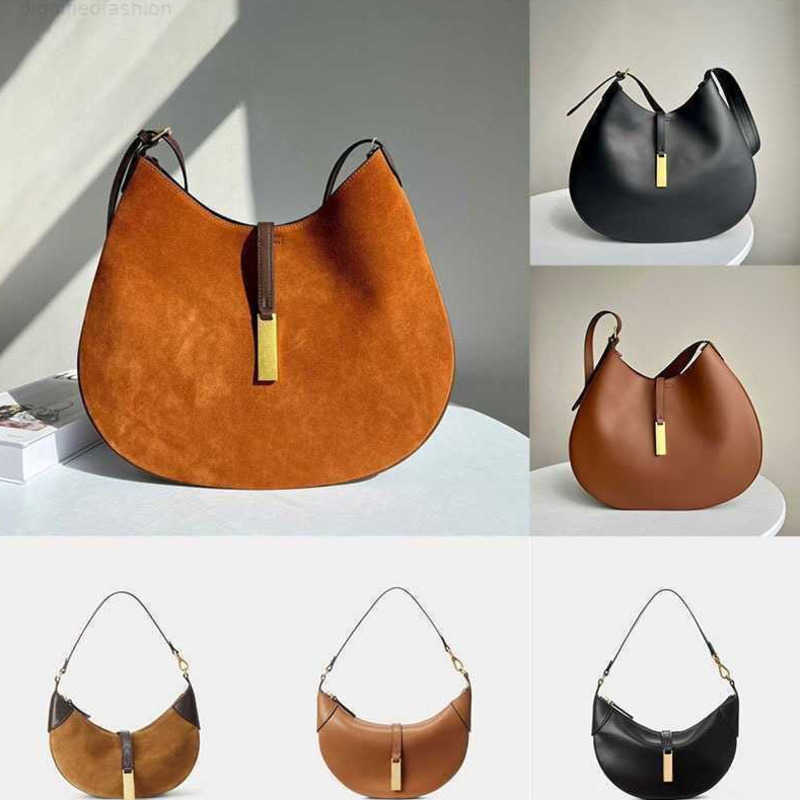 Evening Bags 2025 Half Moon POLO ID Shoulder Crossbody Bags Suede Leather Large Mini Designer Womens Tote Clutch Handbags Wallet Croissant bag BromPton Cross cattle