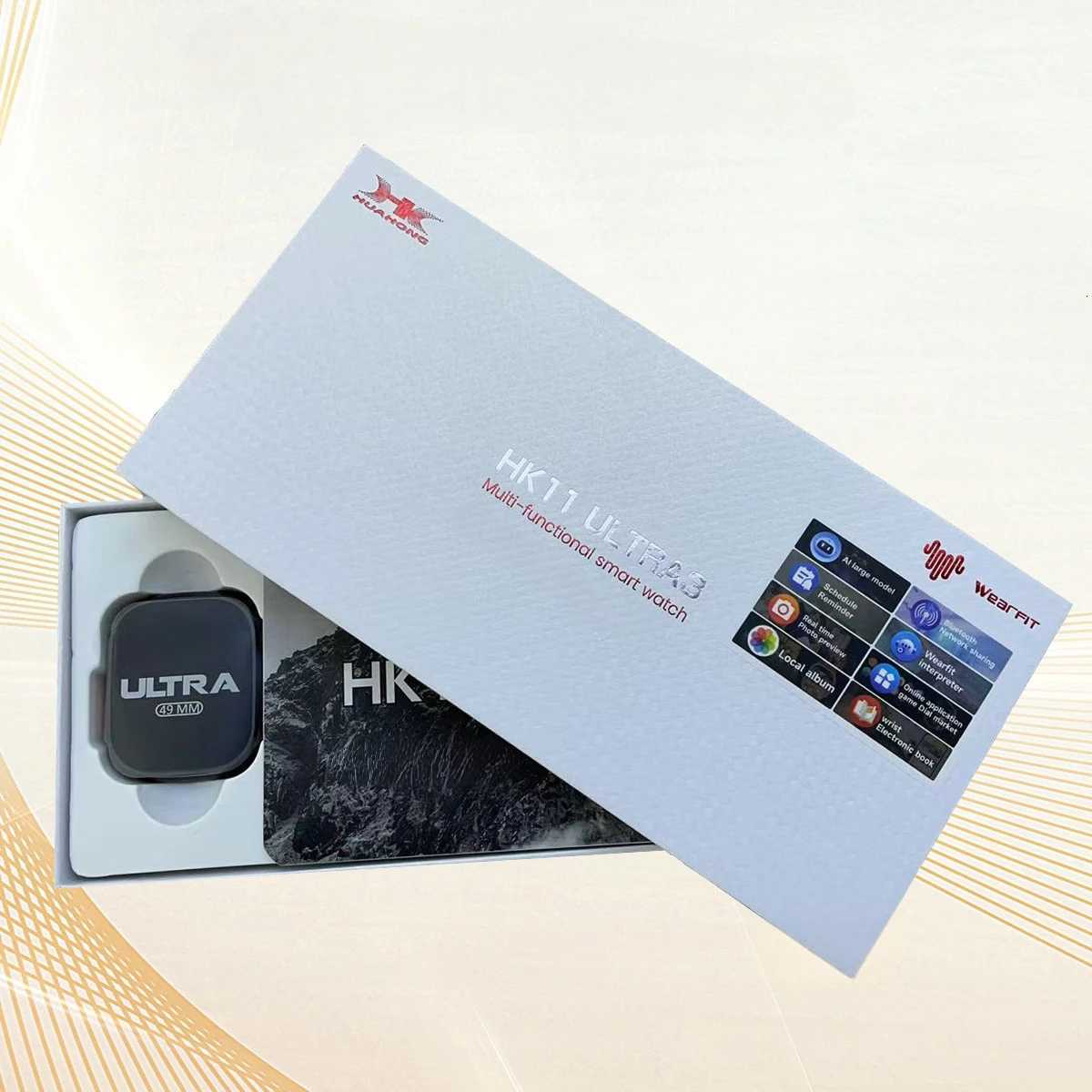 2025 NEW HK11 Ultra 3 Smart Watch Amoled Screen Compass AI Translate Answer Call TWS Connect Voice Wake up Smartwatch Men WomenW251128