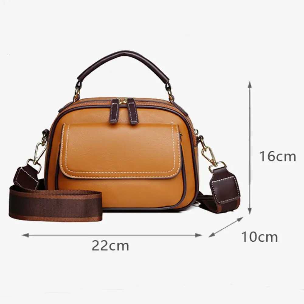 Versatile Retro Women Shoulder Bag PU Leather Large Capacity Messenger Handbag Luxury Cosmetic Bag K251128