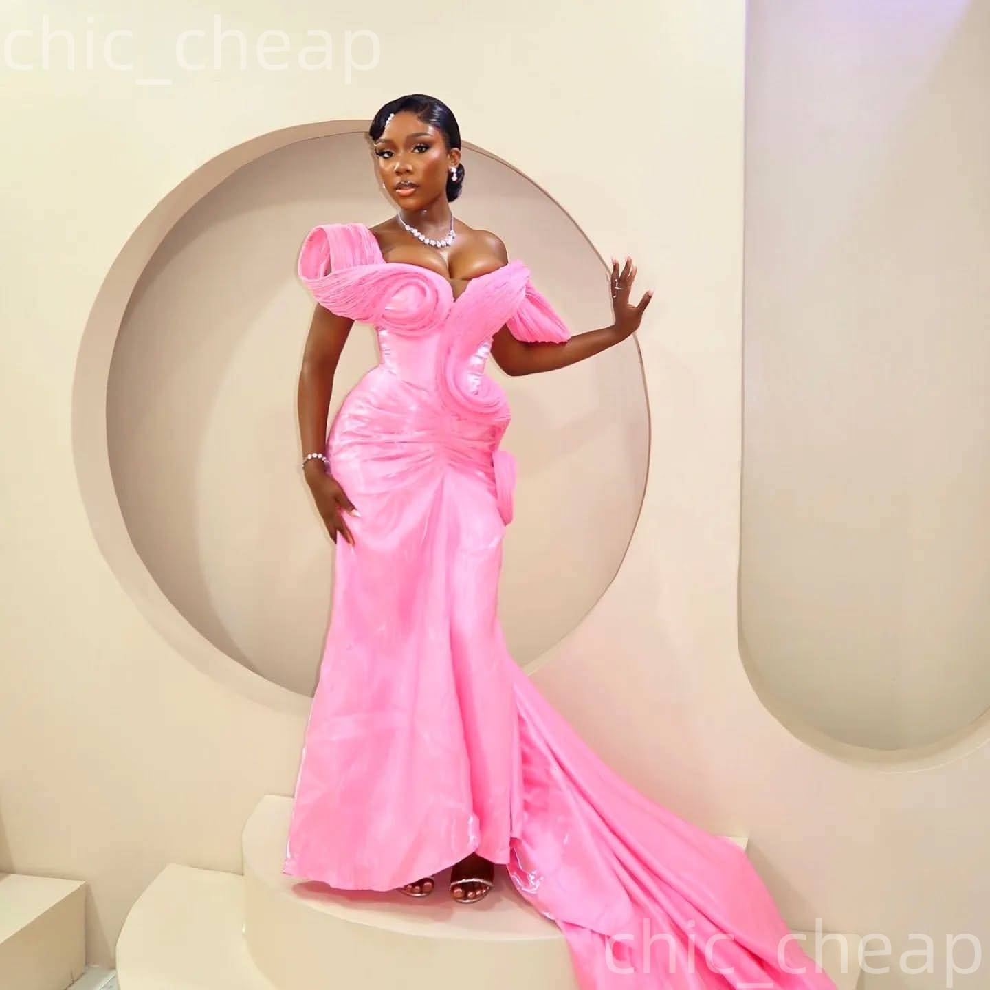 Pink Mermaid Prom Dresses 2026 Sweetheart Satin Stylish Evening Formal Party Second Birthday Engagement Gowns Plus Size Dress For Special Occasions