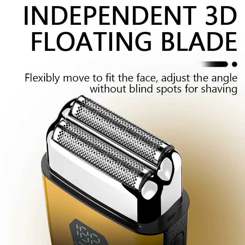 100 Kemei Hair Trimmer Electric Beard Shaver Professional Beard Trimmer Hair Trimmers Mini Shaving Machine for Men KM-T123 C251128