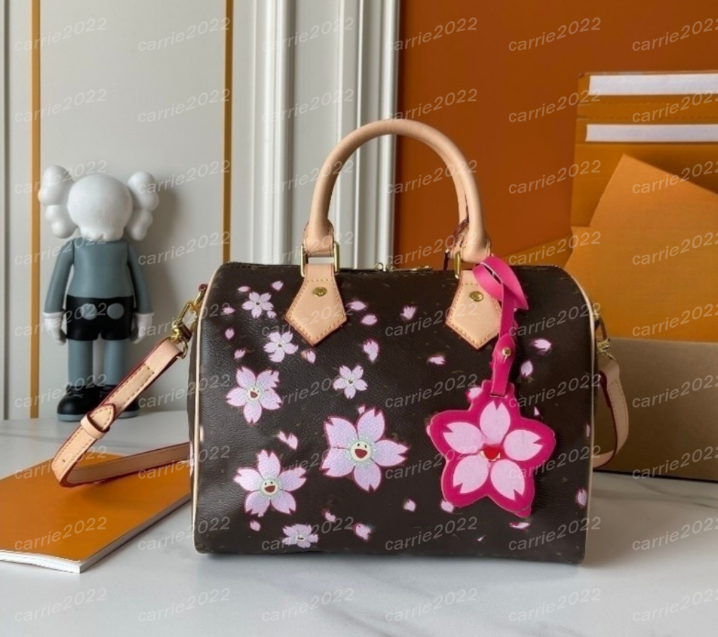 AAAAA 89108 Ladies Fashion Casual Designer bag Luxuryspeedys TOTE Shoulder Bags Handbag Cross body Top Quality M13805 pillow bags Boston bags flowers