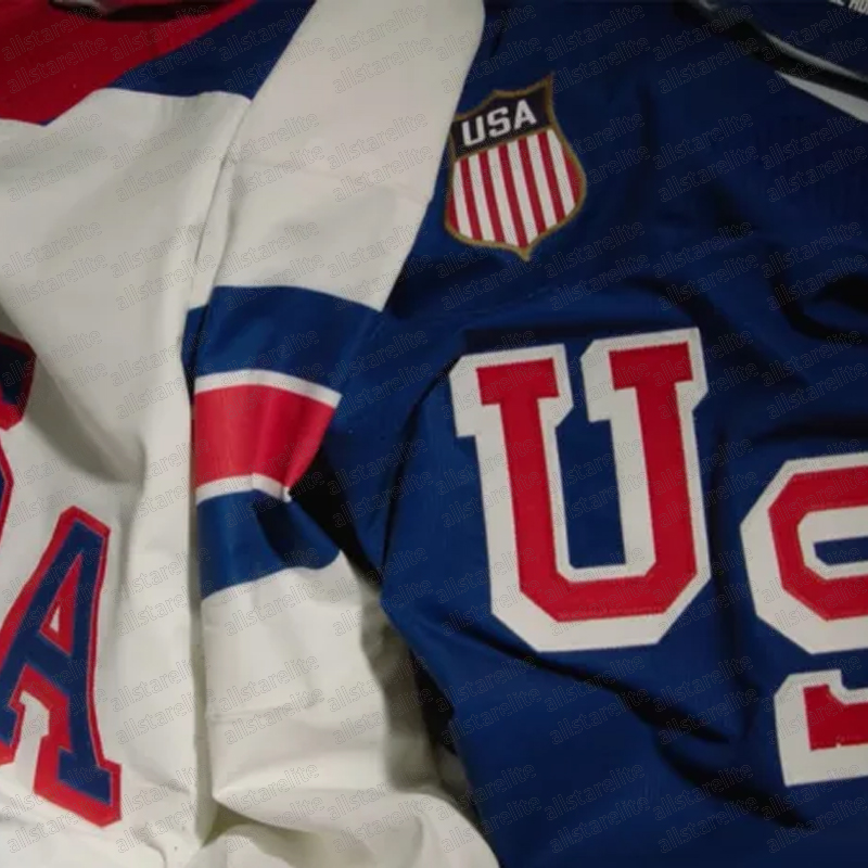 Team USA 2026 Winter Olympices Hockey Jersey J.T. Miller Matthew Hughes Jason Robertson McAvoy Thompson Jack Eichel Clayton Keller Embroidered Jersey
