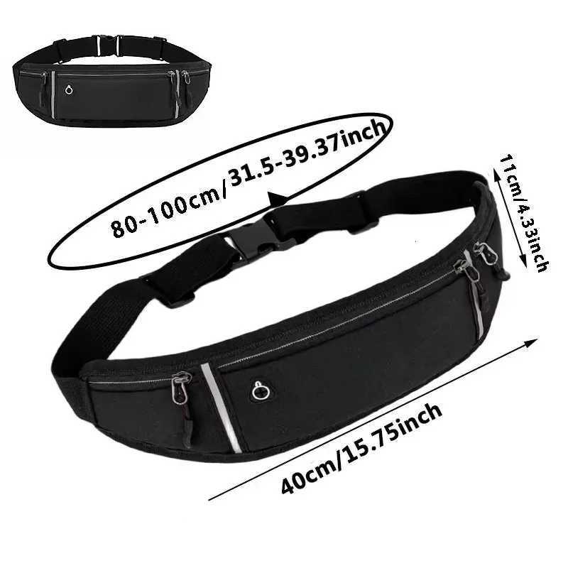 Outdoor Running Waist Bag for Women Waterproof and Close Fitting Invisible Belt Fitness Sports Anti Theft Mobile Waist BagT251128