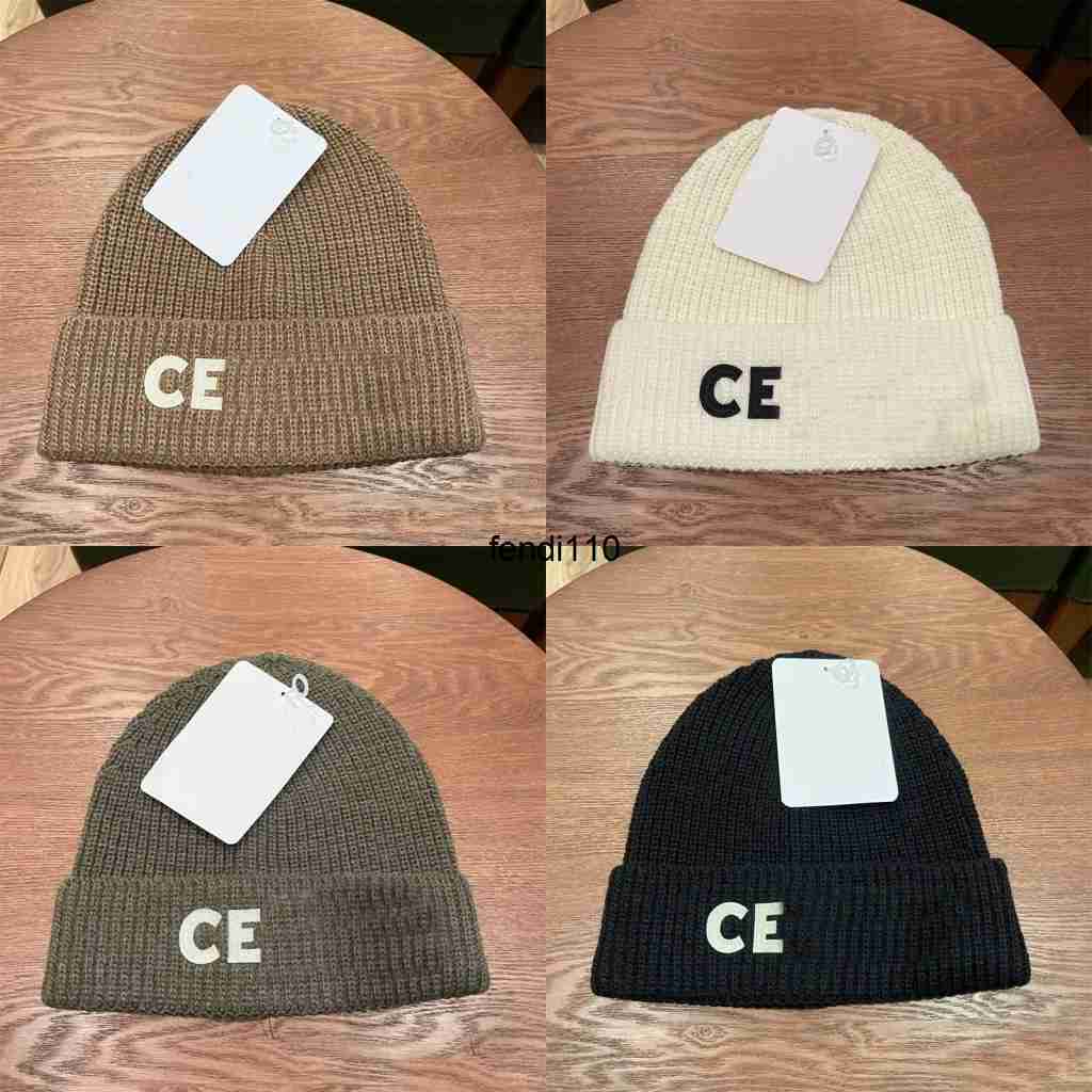Beanie/Skull Caps knitted casual beanie Classic hat designer winter men women keep head warm elasticity cuffed brim bonnet blue black grey couple