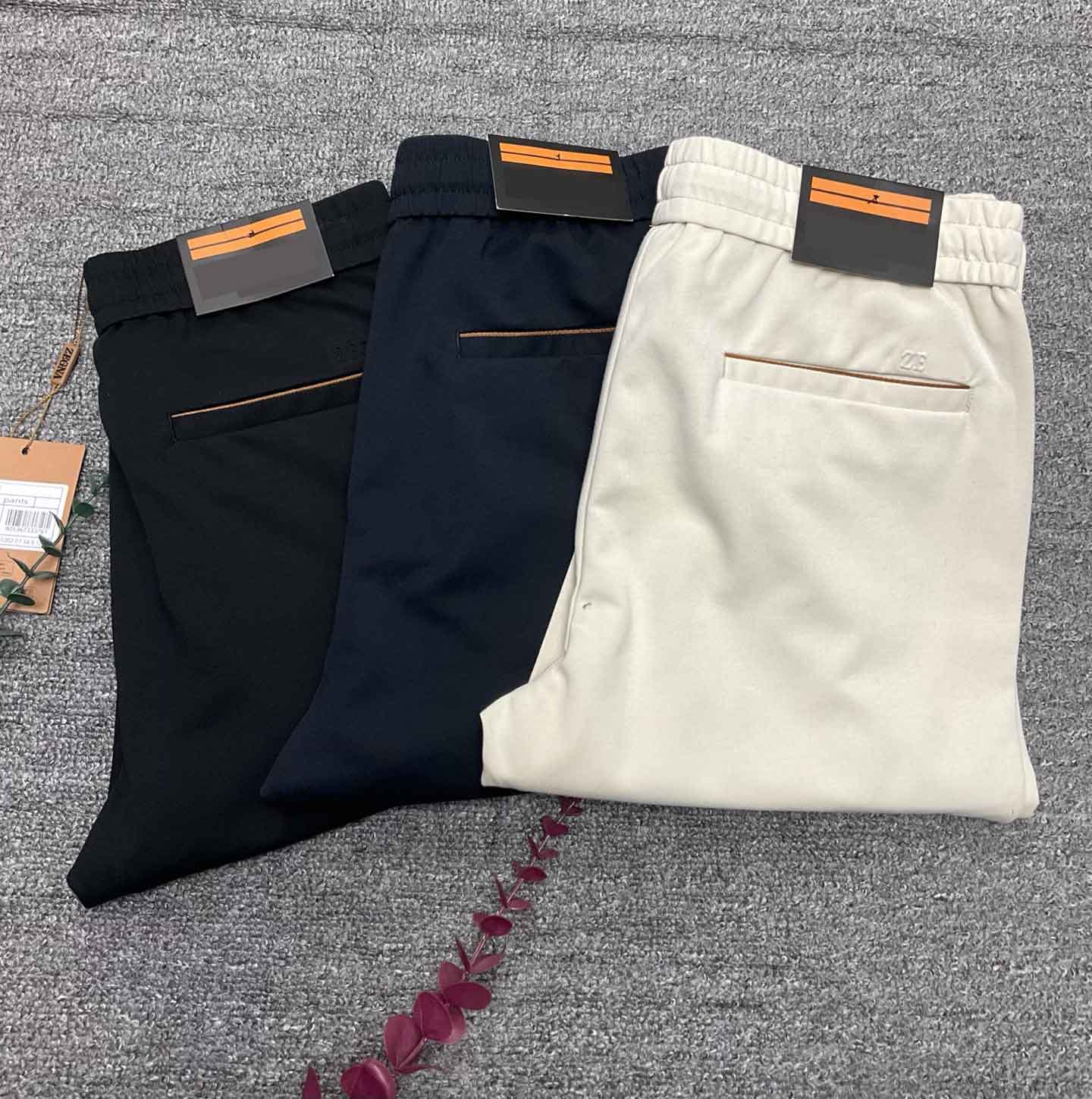 Designer luxury pants men's dress pants High-quality Men's Trousers Fashionable Casual Pants Business pants Black blue
