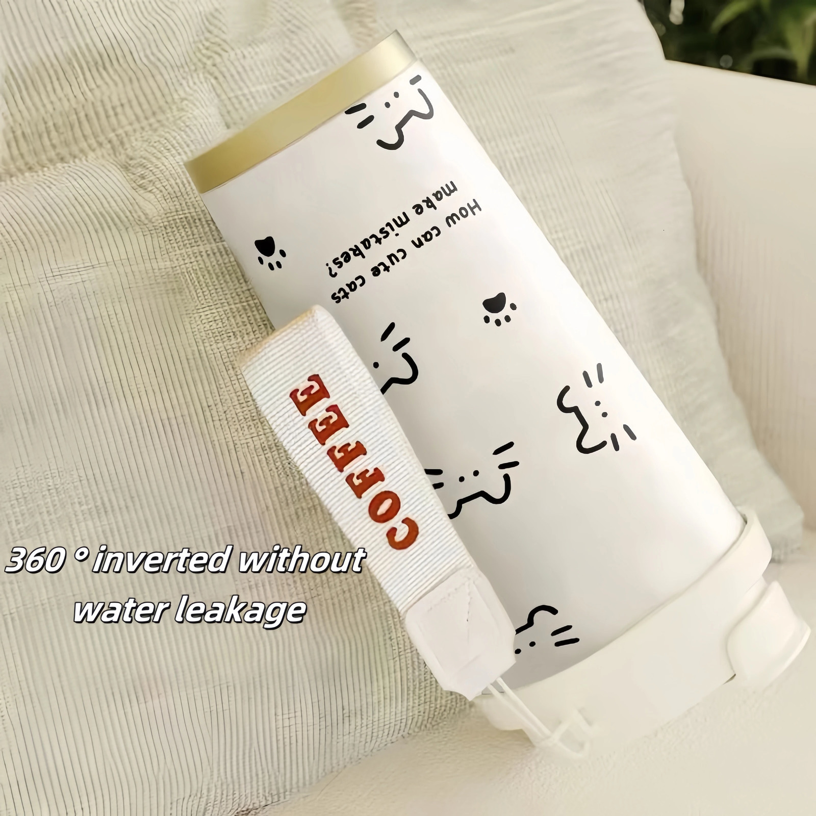 500ML Cafe Coffee Mug Car LeakProof Travel Thermo Cup Stainless Steel Thermal Water Bottles Vacuum Flask Insulated Cups 251128 W260226