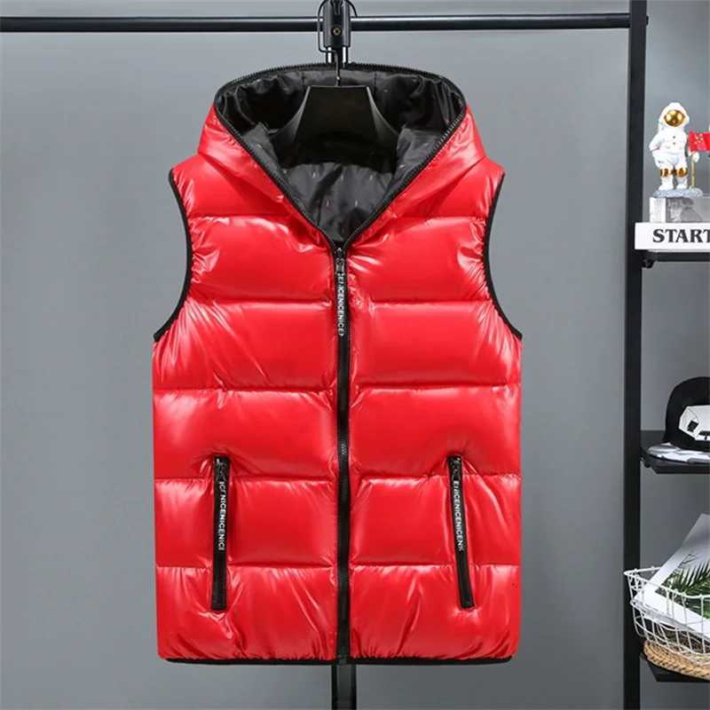 Casual Down Cotton Vest New 2024 Autumn Winter Womens Cotton-Padded Clothes Waistcoat Jacket Sleeveless Hooded Warm OuterwearT251128