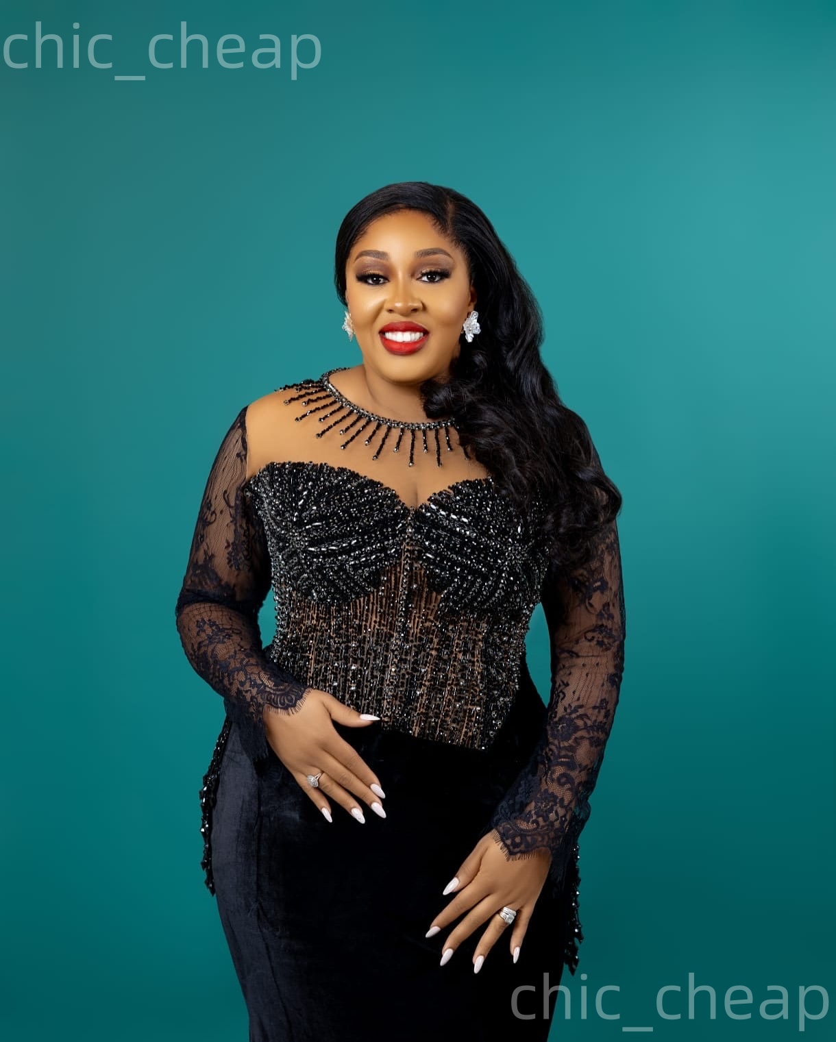 Aso Ebi Black Mermaid Prom Dresses 2026 Beaded Crystals Velvet Evening Formal Party Second Birthday Engagement Gowns Plus Size Dress For Special Occas