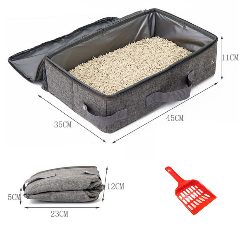 Foldable Portable Cat Litter Box - Perfect Outdoor Mobile Pet Toilet - view 8