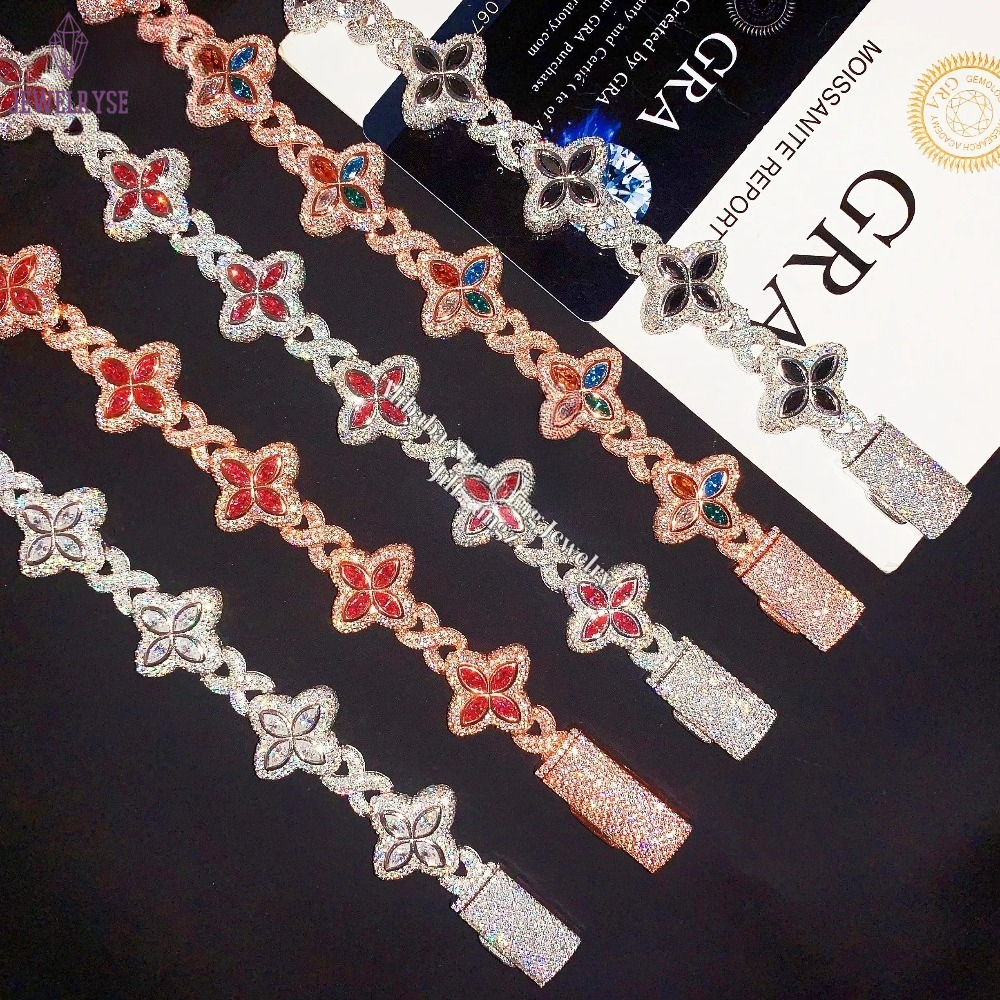 Classic Cuban link design with high-quality moissanite stones, brilliant fire shine, 10K gold plating for lasting luster. Perfect for daily wear or sp