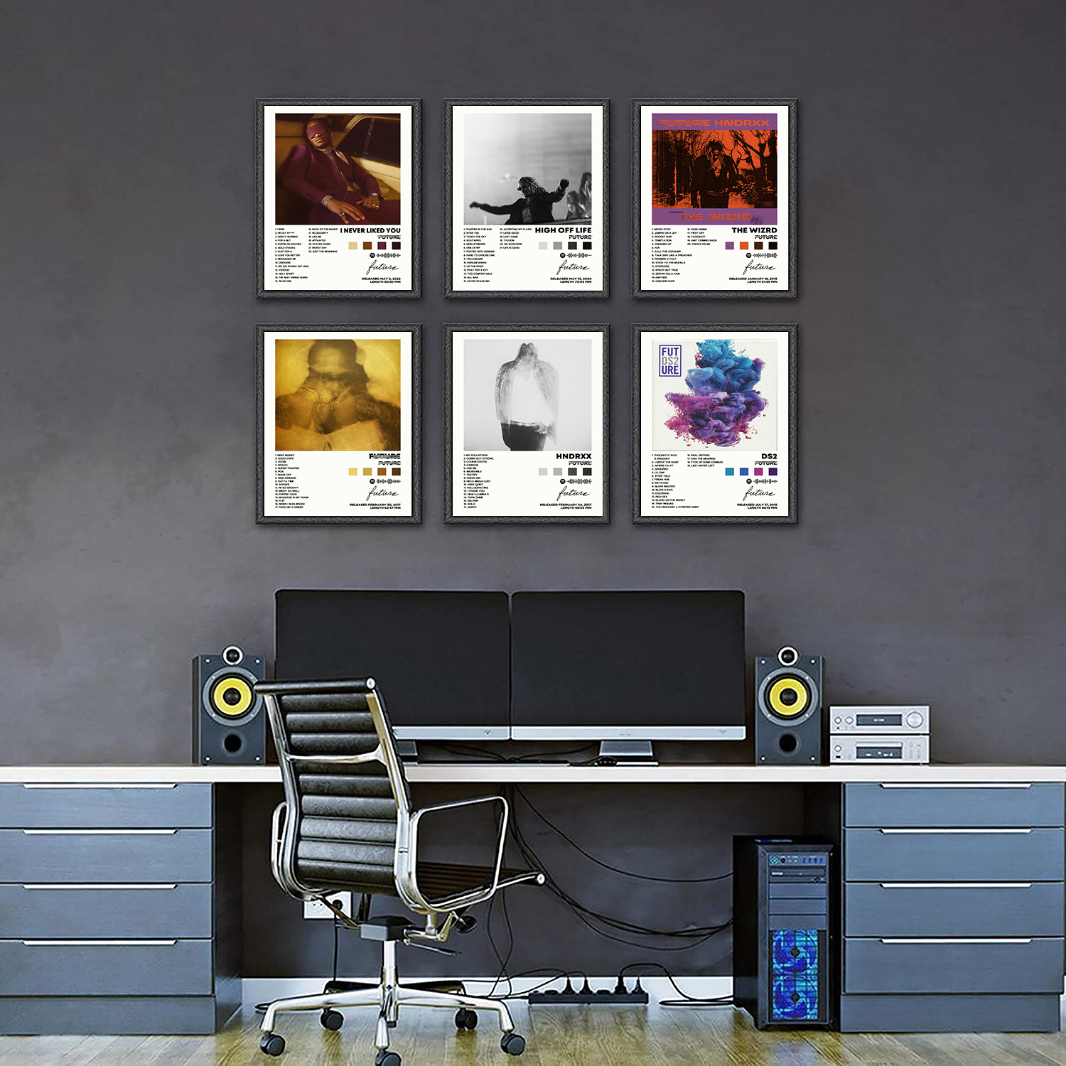 Album Cover Signed Limited Posters Print Rapper Music Canvas Posters Wall Art Room Aesthetic Set of 6 for Teen and Girls Dorm Decor 8x10 inch Unframed