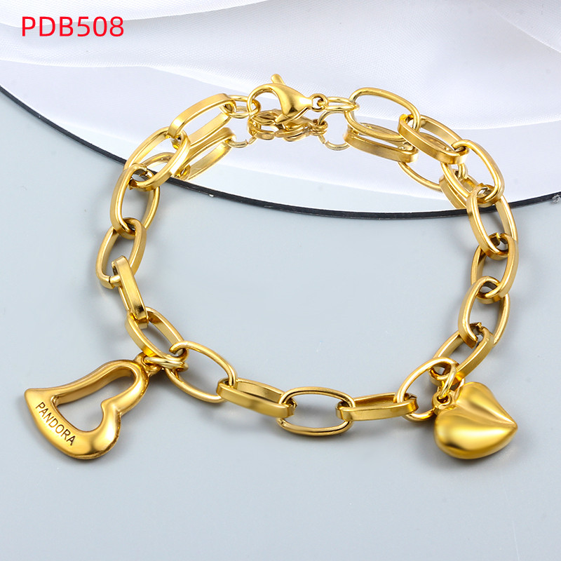 Fashion Women Men Girls Silver Gold Stainless Steel Love Heart Color Eye Bead Chain Bracelets Jewelry Pulsera Gift