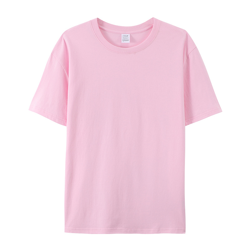 CNLONGBIDA 100% Cotton Solid T-shirts Mens Short Sleeve Fashion Brand Trend White Black Clothing Tees Woman Customized Products Summer