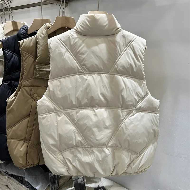 Winter Sleeveless Jacket Female Down Vest 2025 New Duck Down Puffer Waistcoat Ultra Light Winderproof Outwear Women GiletT251128