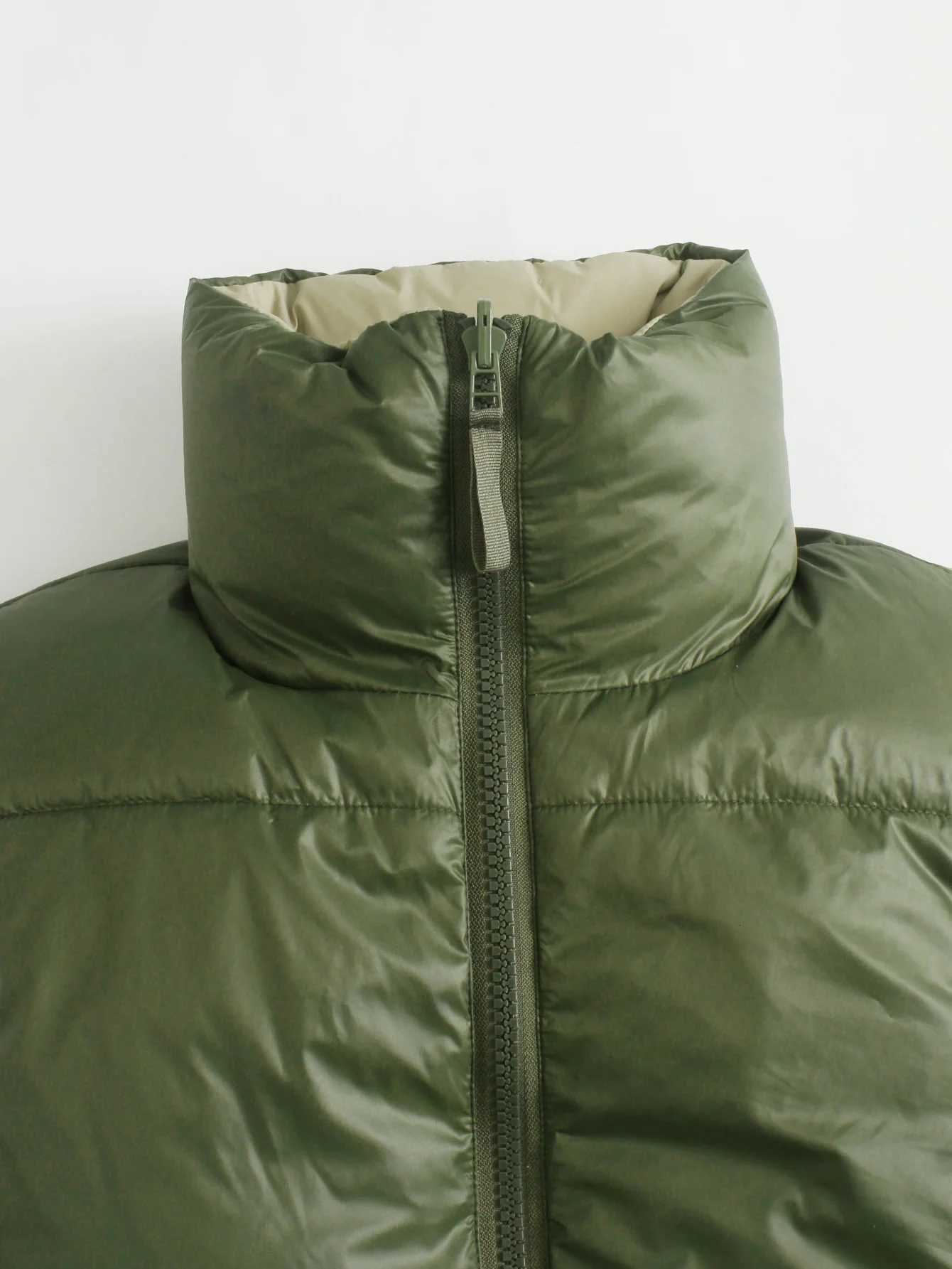 2025 WOMAN Fashion European and American Style Autumn New Double-sided Cotton Vest Retro Sleeveless Zip Vest MujerT251128