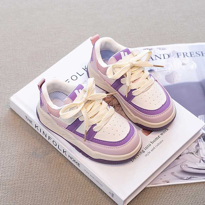 3-18 Years Old Childrens Sneakers Beige Leather Boys Girls Low-top Board Shoes Four Seasons Boys Shoes Kids Running ShoesT251128