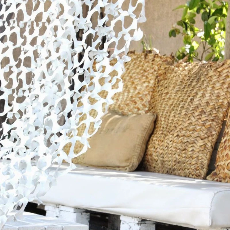 White Camouflage Net Hiding Mesh Sunshade Net Outdoor Awning Canopy Garden Plant Sun Shelter Wedding Party Canopy Decoratio 250428