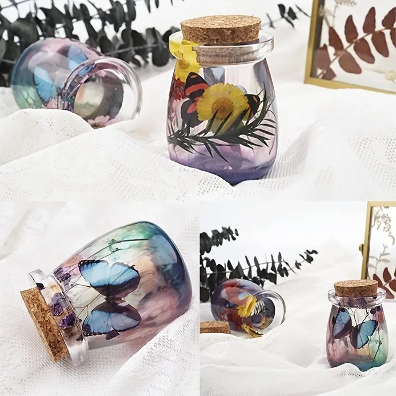 with Lid Jar Resin Mold DIY Jewelry Storage Box Storage Jar Silicone MoldPen Holder Home Decoration Resin Plaster Cement Mold