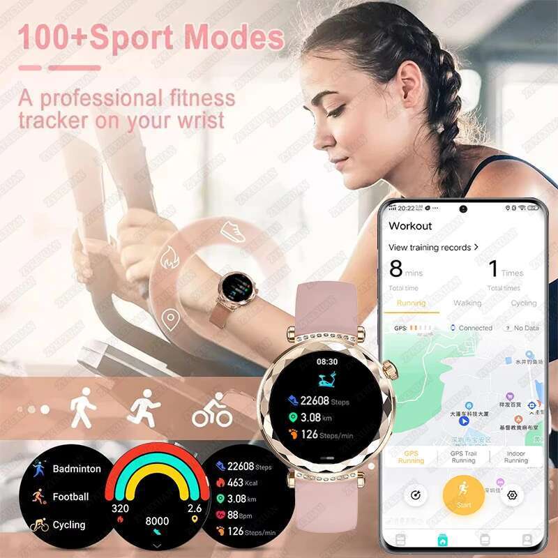 For HUAWEI GT5 Mini Women Bluetooth Call Heart Rate AMOLED Screen NFC IP68 Waterproof GPS Tracking Smart Watch