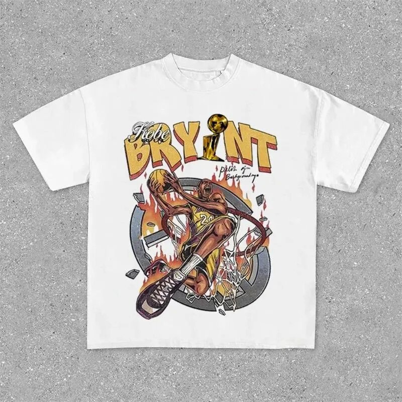 Basketball Graphic Print T Shirt Sports Men Women Hip Hop Streetwear Fashion Short Sleeve Classic T Shirt Unisex