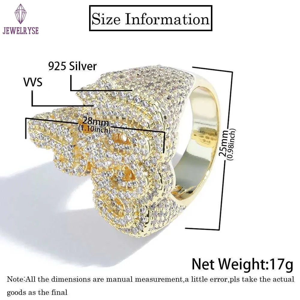 GRA Pass Diamond Tester 925 Sterling Silver Hip Hop Jewelry New Style VVS Diamond Moissanite Men Ring Allah