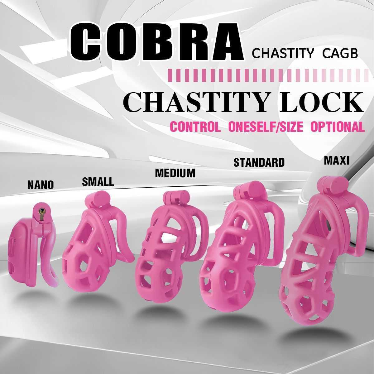 Adult sex toys: Cobra chastity lock, Male chastity CD lock, Cage restraint, Abstinence and masturbation prohibition, SM training L251128