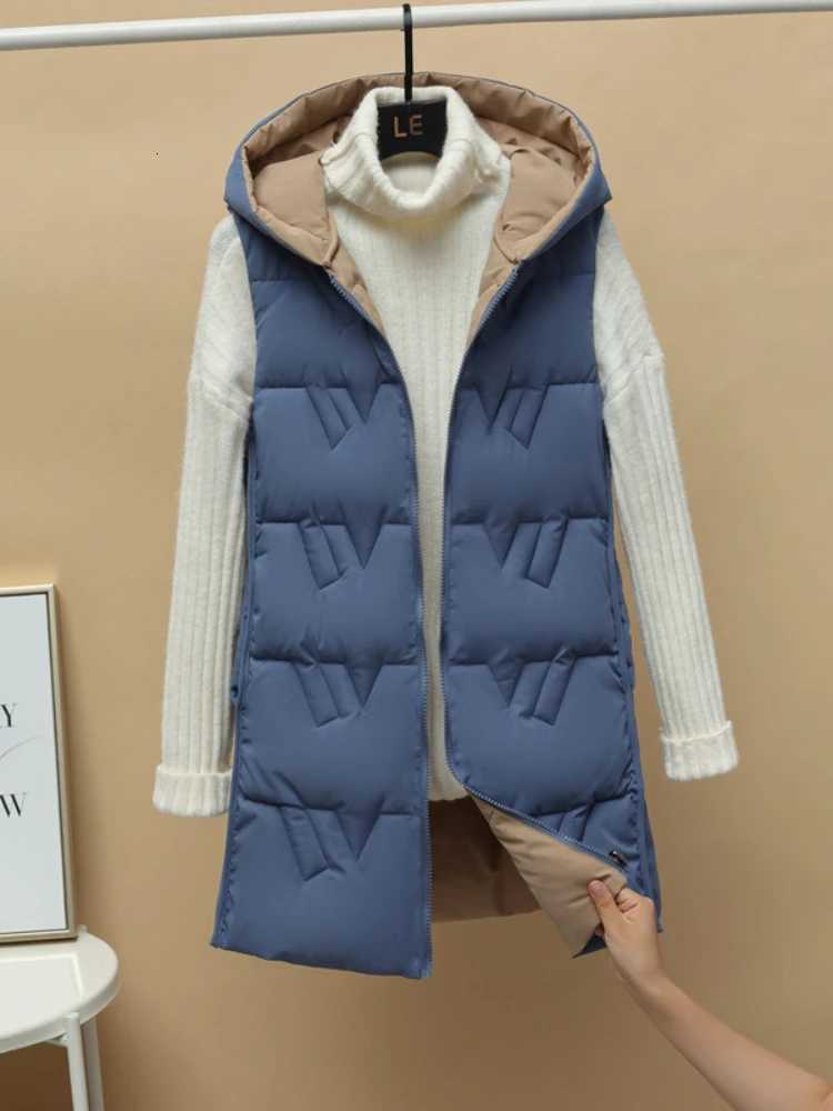 New Zipper Down Cotton Vest Women Autumn Winter Short Loose Casual Waistcoat Women Clothing Sleeveless Jacket Top Solid VintageT251128