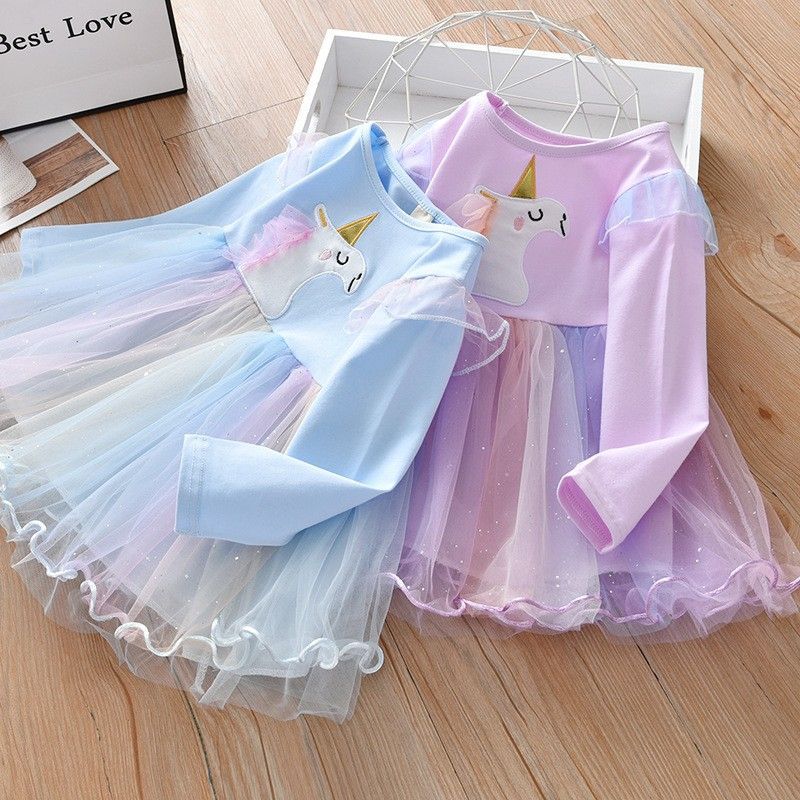 DISNEY baby girl designer clothes infant designer clothes Frozen Elsa princess Girls' dress in simple style for holiday outfit and birthday party