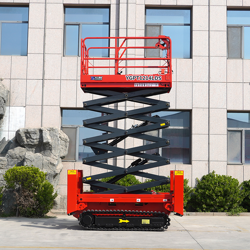 Truck Loading Container Platform - Mobile Hydraulic Lift With Foldable Ramp