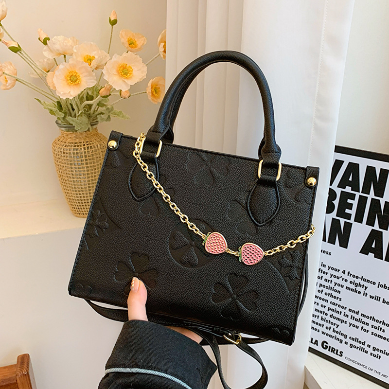 Best Seller Designer Bag Designer Shoulder Bag Strawberry Print Mini Square Cssbody Adjustable Chain Strap Women S Handbag For Office Casual Outfits