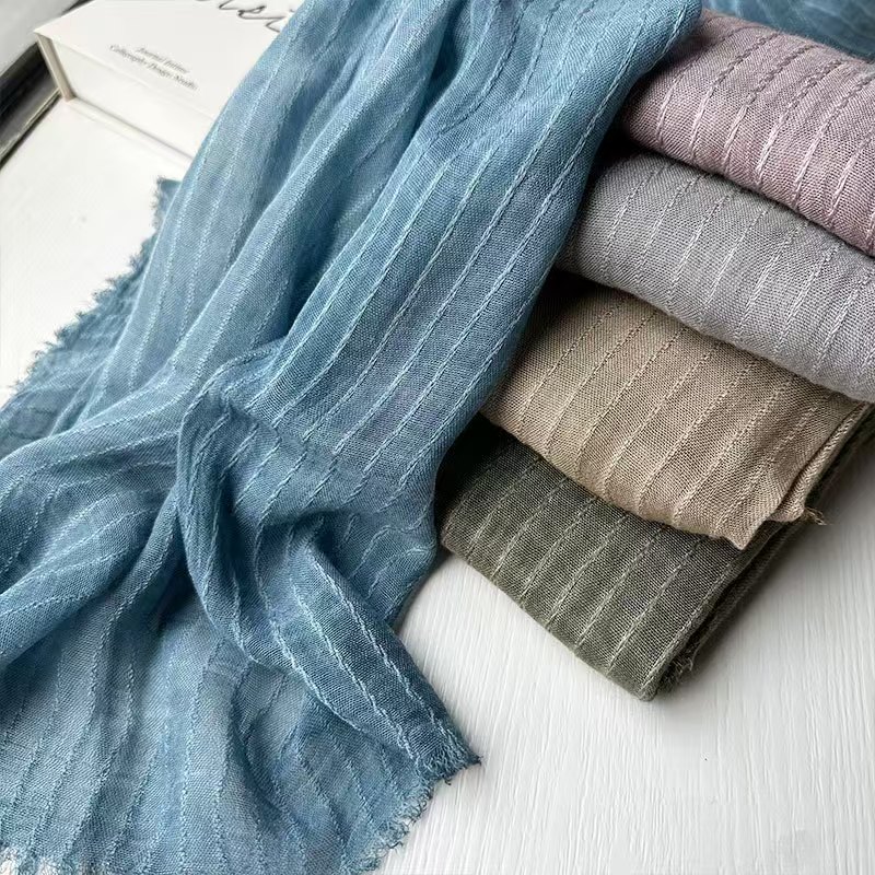 T576 Spring silk scarf women's Japanese and Korean twist scarf good for all seasons men and women decorative silk scarf dirty shawl