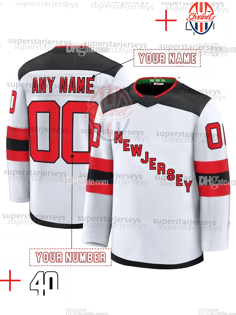 Custom Hockey Jersey Jack Hughes Hischier Bratt Meier Hughes Allen Stitched any Name any Number for Men Women Youth