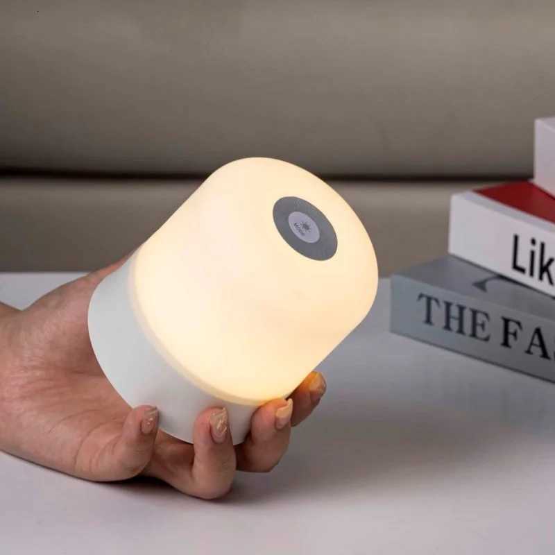 Touch LED Night Light USB-Powered 3 Color Modes Without Remote Or with Remote Control Tabletop Uplight LED Lights for Bedroom M251128
