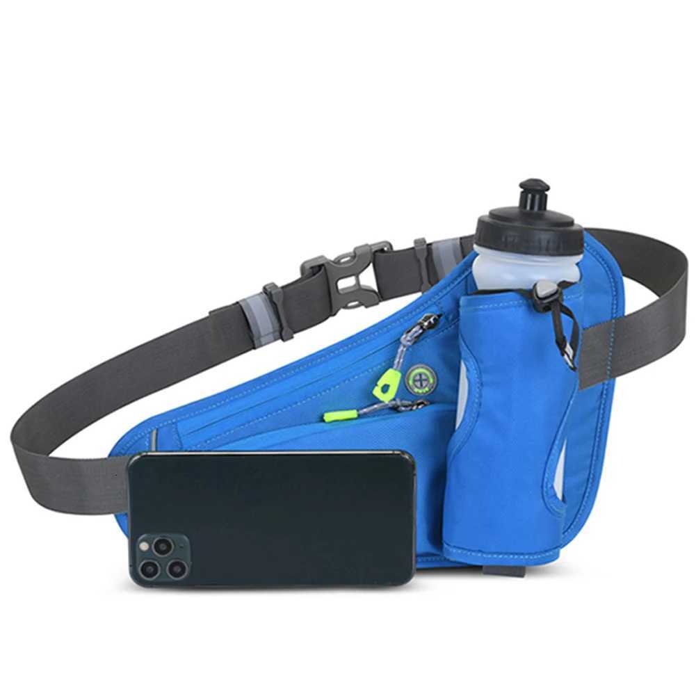 Running Waist Bags Water Bottle Holder Hydration Belt Bag Men Women Sports Fanny Pack Gym Running Cell Phone Jogging Cycling BagT251128