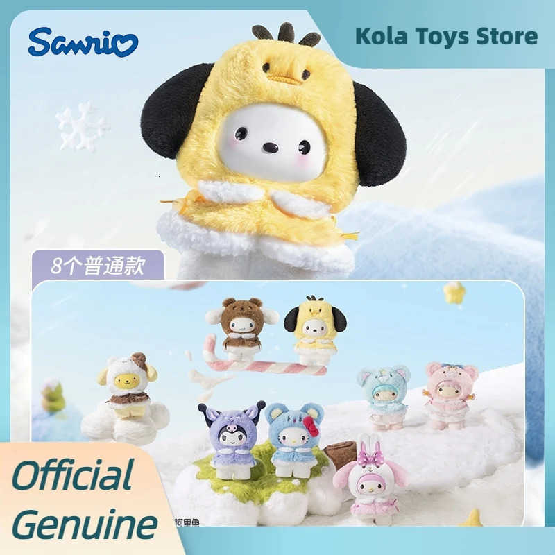 Sanrio New Genuine Small Cloak Series Blind Box Pendant Cute Vinyl Plush Figure Doll Trendy Toy Pendants Mystery Box Girl Gift H2512171