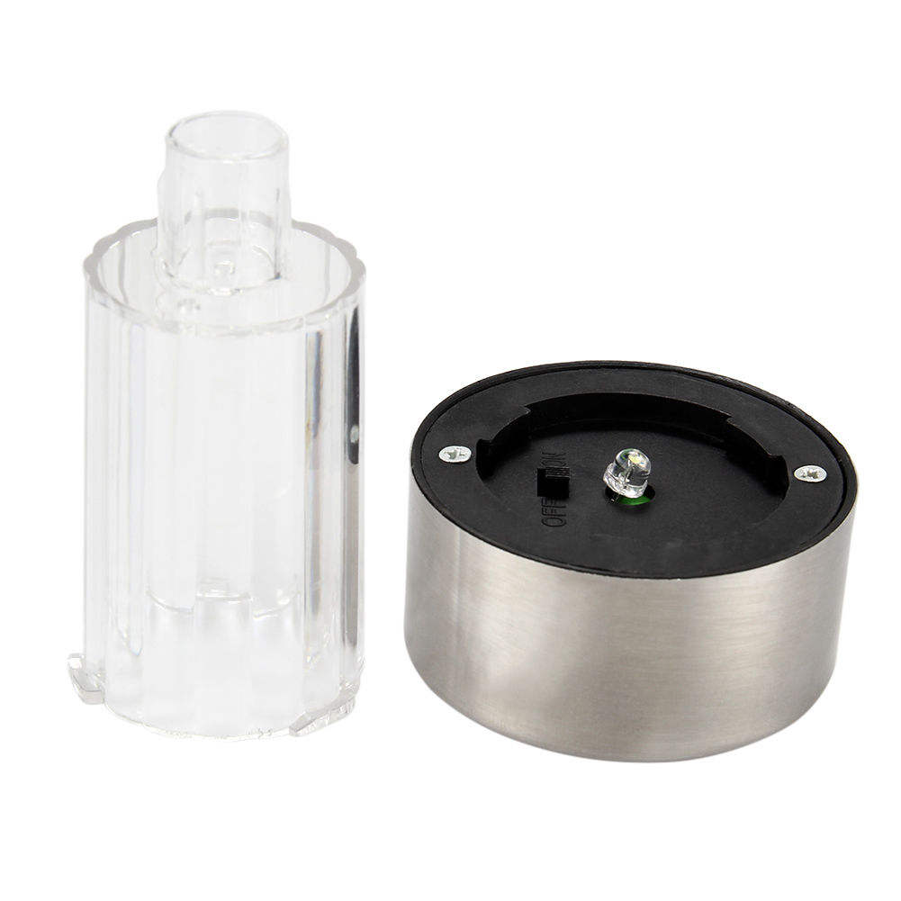 Stainless Steel Small Mini Color Changing Classic Column Solar Powered LED Pathway Lighting for Patio Solar Stick Lights