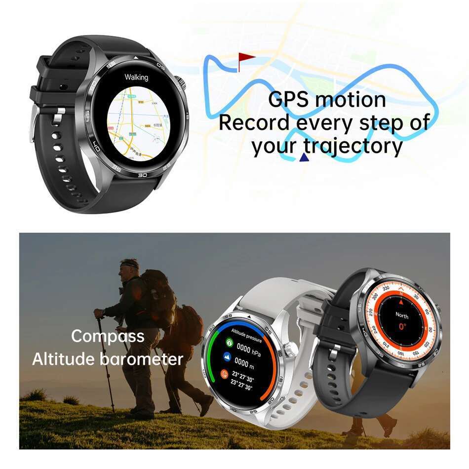 GT Smart Watch 5 Pro AMOLED HD Screen Bluetooth Call Health Monitoring Smartwatch Mens Watches Men For Android IOS