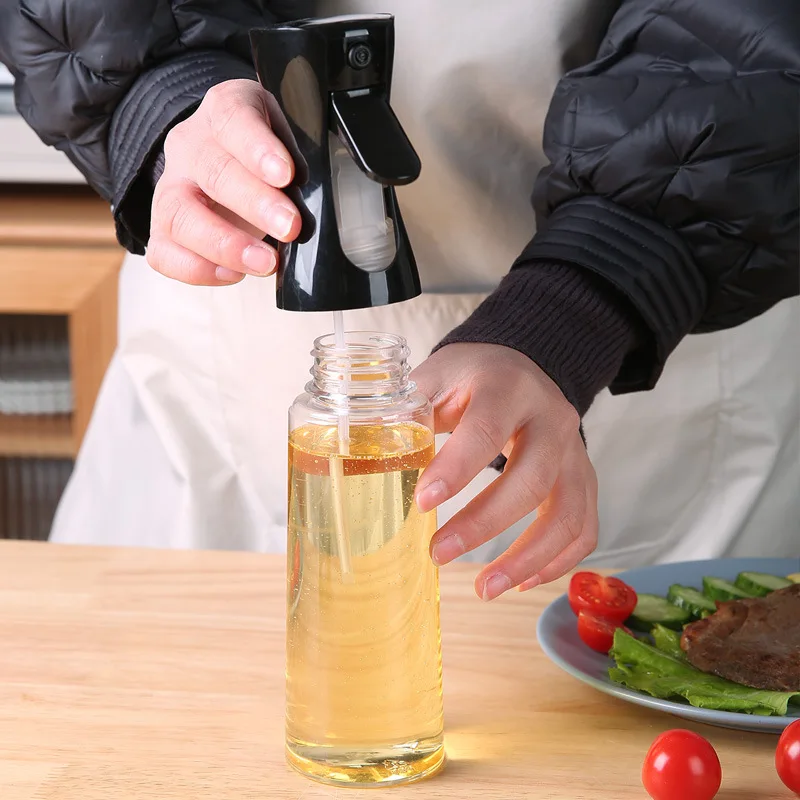 200ml/300ml Glass Spray Bottle Kitchen BBQ Cooking Olive Oil Dispenser Camping Baking Empty Vinegar Soy Sauce Sprayer Containers