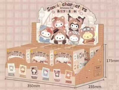Sanrio NEW British Afternoon Tea Blind Box Hello Kitty Pochacco Kuromi Cute Doll Collection Birthday Gift for Girls H251217
