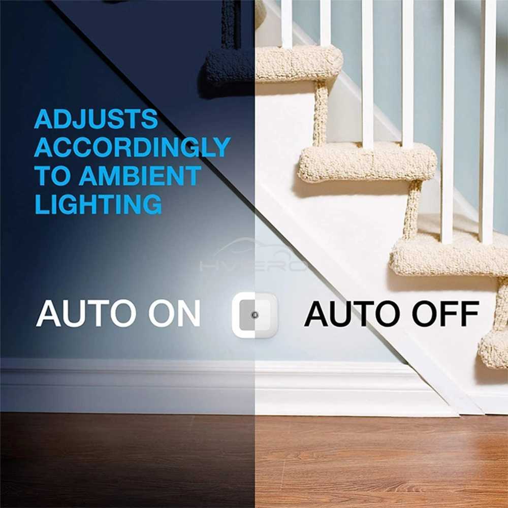 Wireless Sensor LED Night Light EU Plug Mini Square Nights Lights For Baby Children Living Room Bedroom Corridor Lighting Lamp M251128