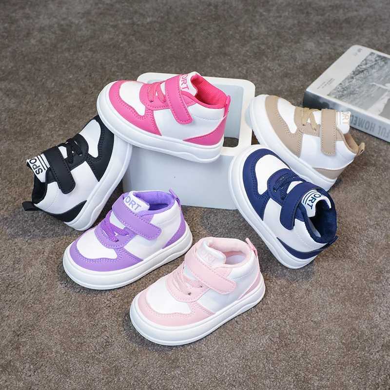 Fashion Kids Sneakers Spring Autumn High Top Breathable Casual Shoes Girls Non-slip Board Shoes Boys Outdoors Basketball ShoesT251128