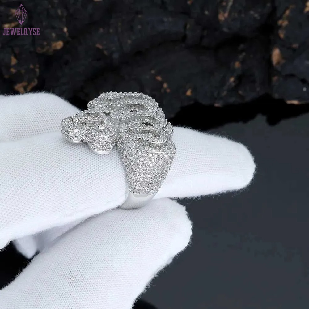 GRA Pass Diamond Tester 925 Sterling Silver Hip Hop Jewelry New Style VVS Diamond Moissanite Men Ring Allah