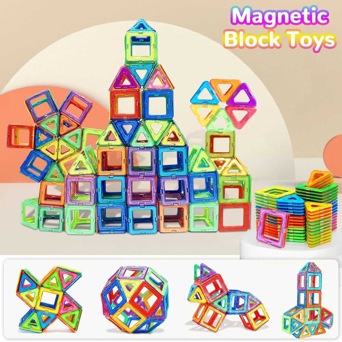 Magnetic Building Blocks DIY Magnets Toys medium size STEM Toys Construction Toys Learning Educational Magnet Toys Y251128