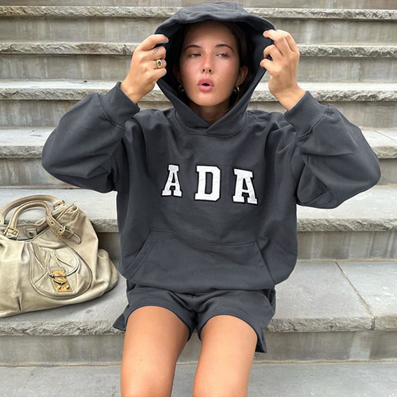 Designer Hoodie Mens Hoodie Womens Casual Versatile Letter Loose Hoodie Ada Hoodie with Velvet Warmth Womens Clothing