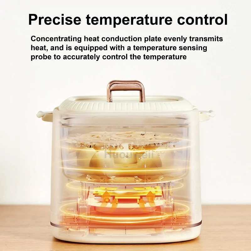 300W Egg Cooker Low Power Dormitory Multifunction Breakfast Machine Soft Egg Hot Spring Egg Appointment Steam Pot Auto Power Off C251129