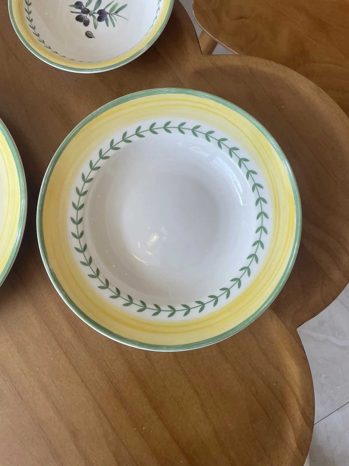 Luxury Vintage Fruit Series ins Wind Niu Platter Dinner Plate Deep Plate R Bowl Fruit Plate Breakfast Dish Y251129