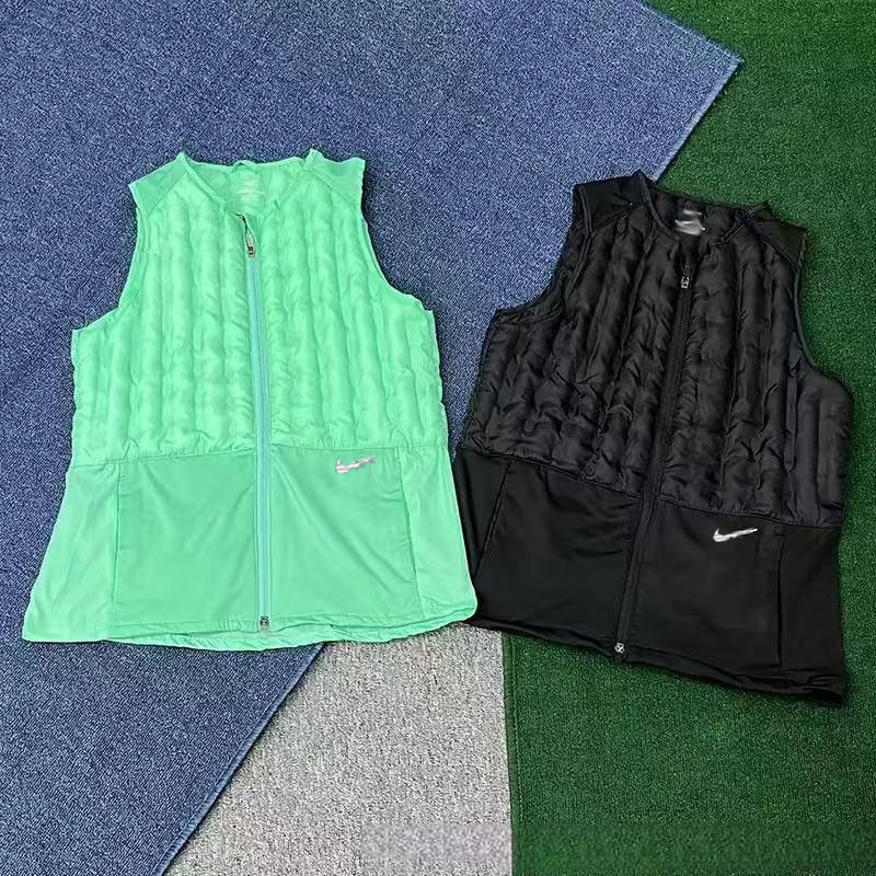 Mens sports sleeveless jackets vest down puffer jacket designer warm gilet winter autumn parka running jogger sport waistcoat outdoor reflective couples green